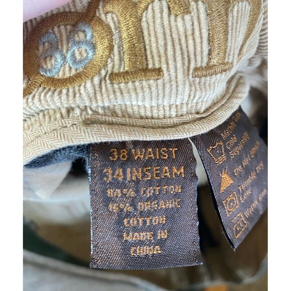 Mens 38x32 Relaxed Straight Leg Gray Cotton Pants BORN 38 - Picture 8 of 11